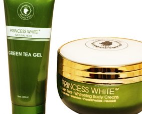 Kem dưỡng trắng da toàn thân PRINCESS WHITE – GREEN TEA Whitening Body Cream